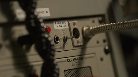 MIC switch ON / OFF. Stock Footage 127959480