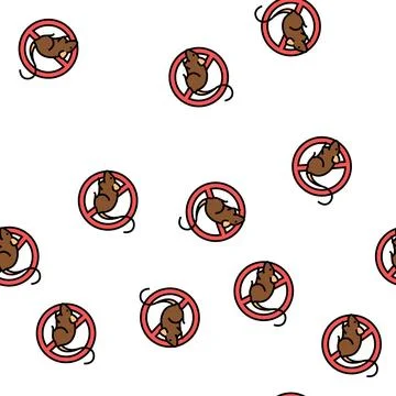 Mice control vector seamless pattern Illustrazione stock