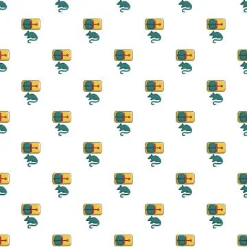 Mice trap pattern seamless Illustrazione stock