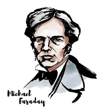 Michael Faraday Stock Illustration