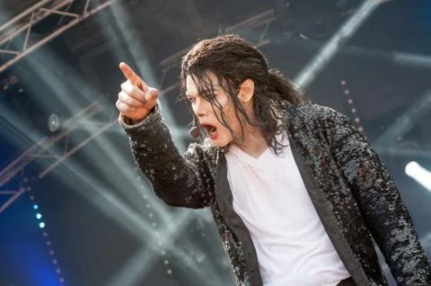 Michael Jackson impersonator Stock Photos