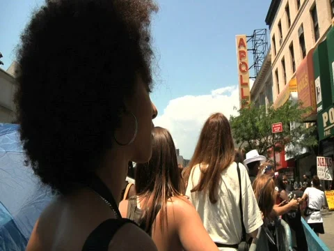 Michael Jackson Memorial, Apollo Theater, New York City Stock Footage 477146