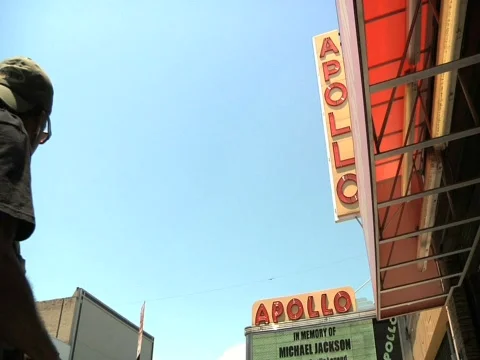 Michael Jackson Memorial, Apollo Theater, New York City 1 Stock Footage 477176