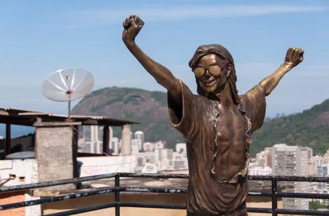 Michael Jackson Statue in Rio de Janeiro Stock-Fotos