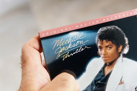 Michael Jackson Thriller SACD Front Close Stock Photos