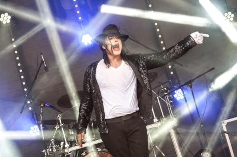 MIchael Jackson tribute Stock Photos