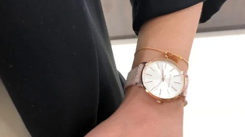 Michael Kors watch Stock Footage 124320821