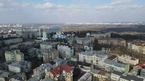 Michael's golden-domed monastery Stock Footage 222013030