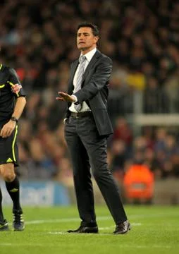 Michel, trainer of Getafe Stock Photos