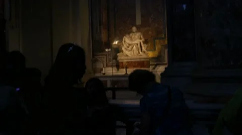 Michelangelo Pieta Stock Footage 56874160