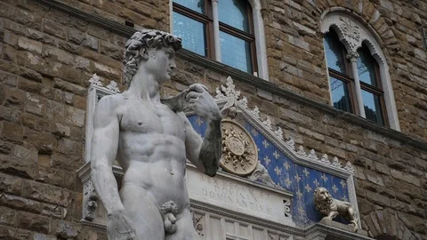 Michelangelo's David Stock Footage 99502454