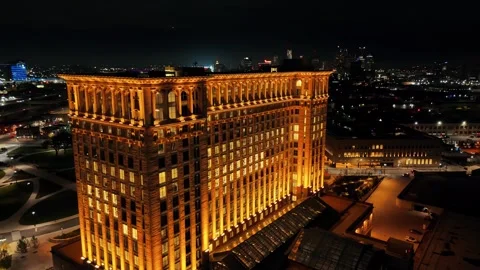 Michigan Central Train Station Video stock 301560436