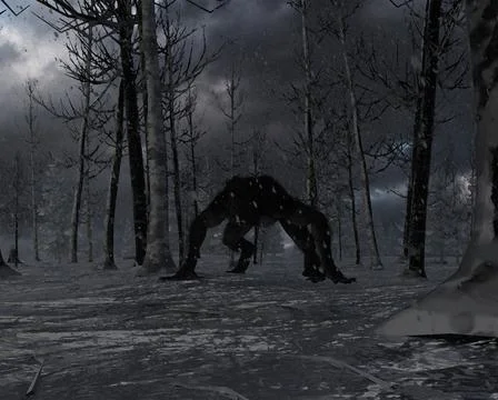 The Michigan Dogman Stock Illustration