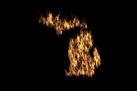 Michigan on Fire Video stock 728660