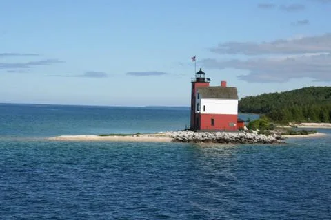 Michigan Lighthouse Stock Photos