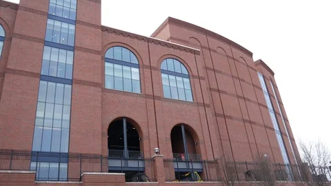 Michigan Stadium Brick Structure Stock Footage 107073430