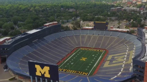 Michigan Stadium Stock Footage 112944975