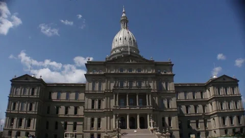 Michigan State Capitol Building Stock Footage 78579860