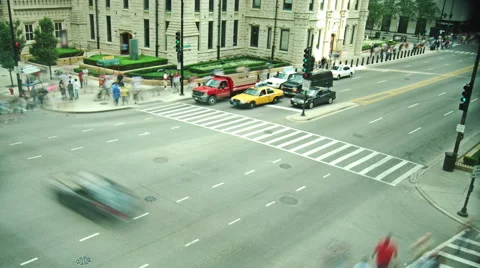 Michigan &amp; Walton Stock Footage 46631783