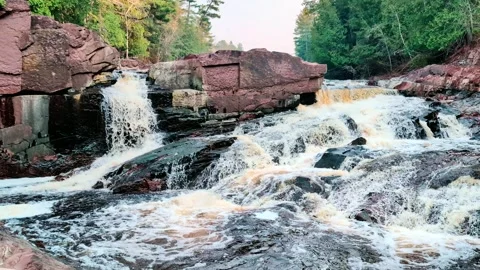 Michigan Waterfall Landscape Видео 277462047