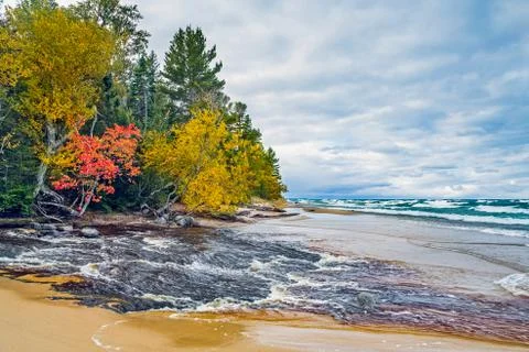 Michigan's Hurricane River Stock Photos