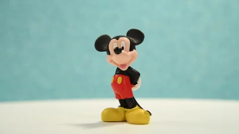 Mickey Mouse figurine rotating Stock Footage 256090544