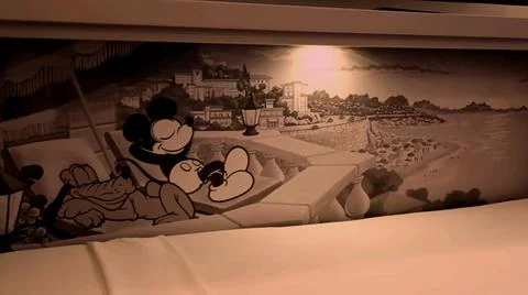 MICKEY OVER SOFA Stock Photos