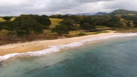 Micolo beach mountain Stock Footage 87193441