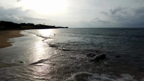 Micolo beach sunset Stock Footage 87192836