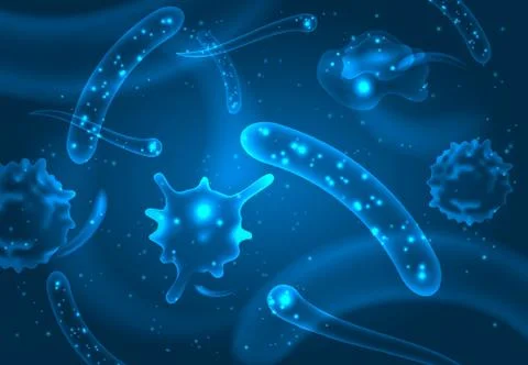 Micro Bacteria Organisms Microscopic Bacillus Illustration Stock Illustration