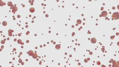 Micro Body Cell Explosion. Burst of Body Cell. Cell Blast. Alpha Channel Stock Footage 289215407