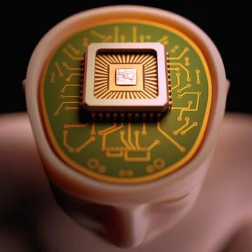 Micro Brain Stock Illustration
