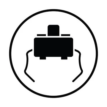 Micro button icon Illustrazione stock