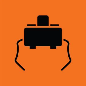 Micro button icon Illustrazione stock