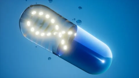 Micro capsule with DNA Stock Footage 105098508