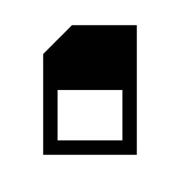 Micro card storage icon or logo illustrator Stock Illustration