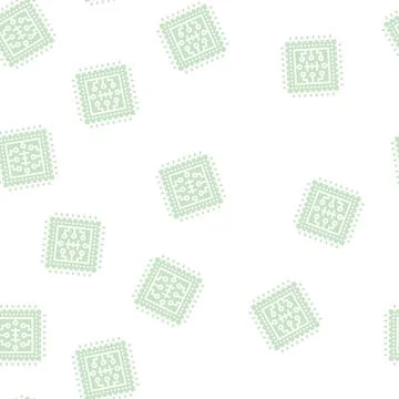 Micro chip glyph seamless pattern Illustrazione stock