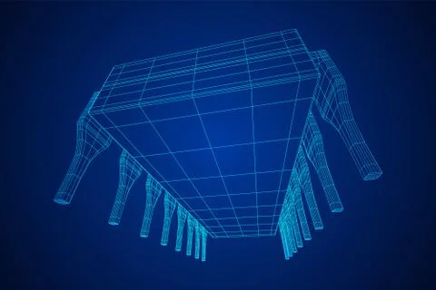Micro-chip quantum processor Stock-Illustration