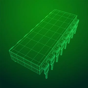 Micro-chip quantum processor Stock-Illustration