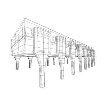 Micro-chip quantum processor Stock-Illustration