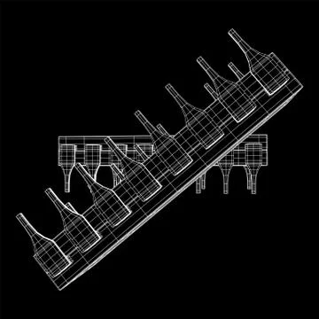 Micro-chip quantum processor Stock-Illustration