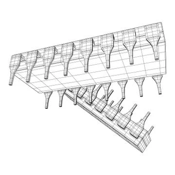 Micro-chip quantum processor Stock-Illustration