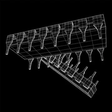 Micro-chip quantum processor Stock Illustration