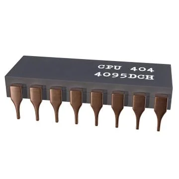 Micro-chip quantum processor Stock Illustration