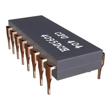 Micro-chip quantum processor Stock Illustration
