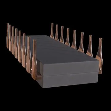 Micro-chip quantum processor Stock-Illustration