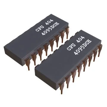 Micro-chip quantum processor Stock Illustration