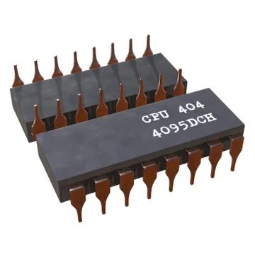 Micro-chip quantum processor Stock Illustration