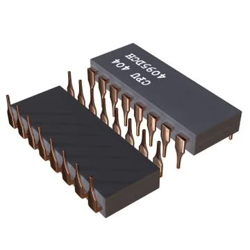Micro-chip quantum processor Stock Illustration