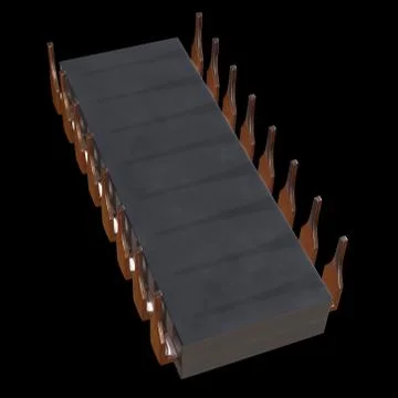 Micro-chip quantum processor Stock Illustration